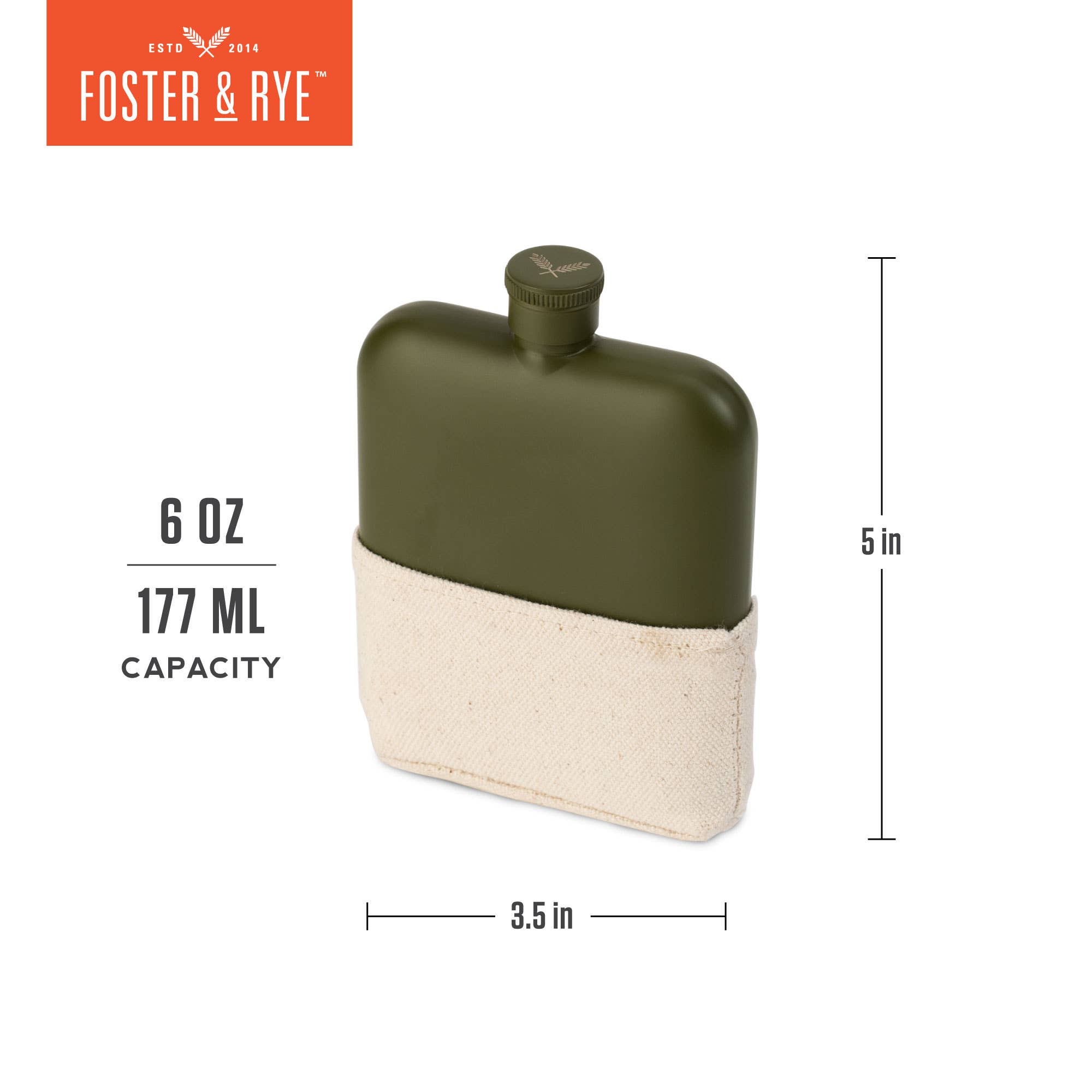 Matte Army Green Flask