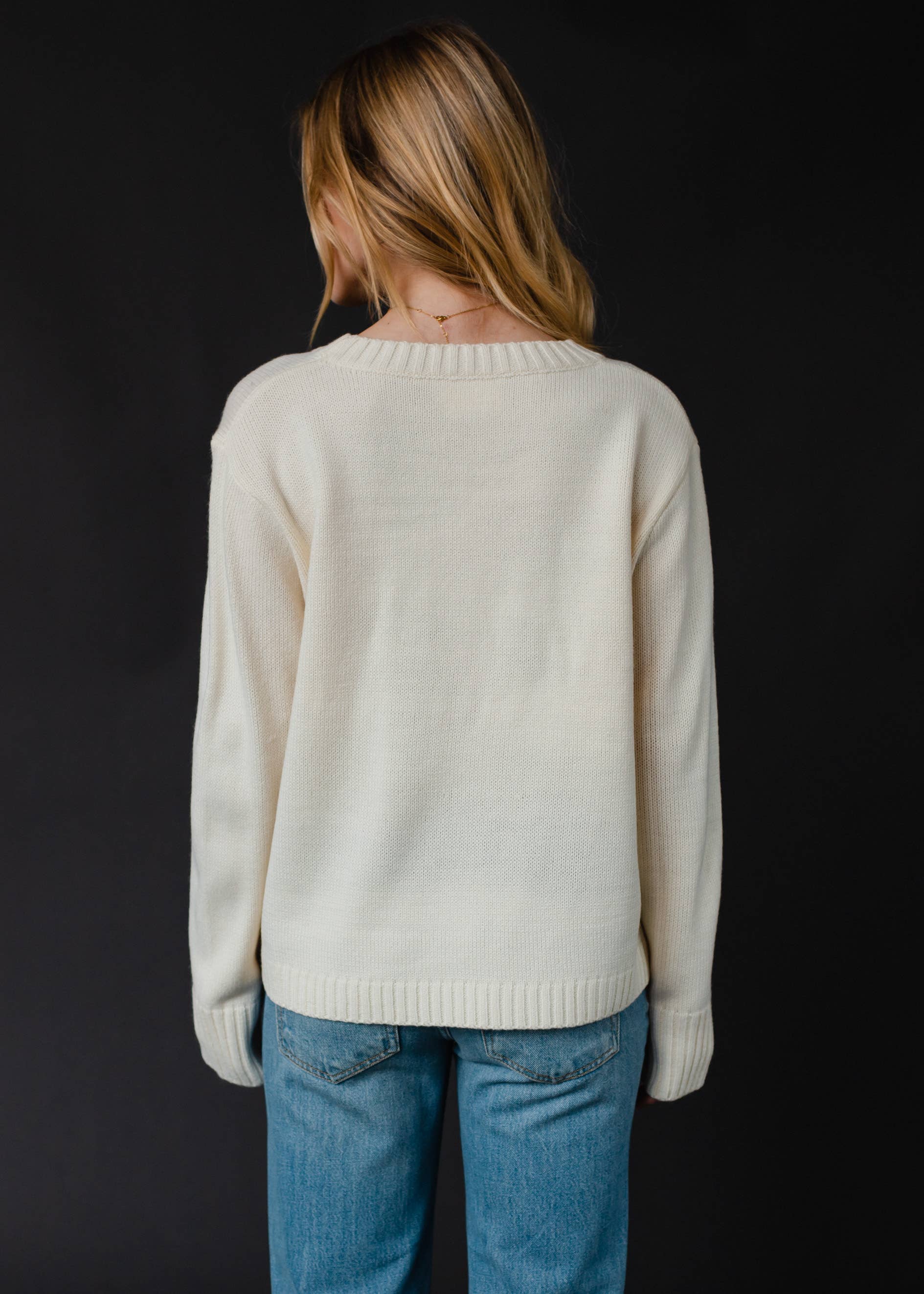 Ivory Whiskey Weather Sweater