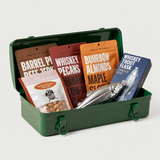 Whiskey Snack Tackle Box on neutral studio background