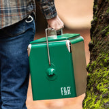 The Classic Chill – Vintage Metal Cooler (Green)