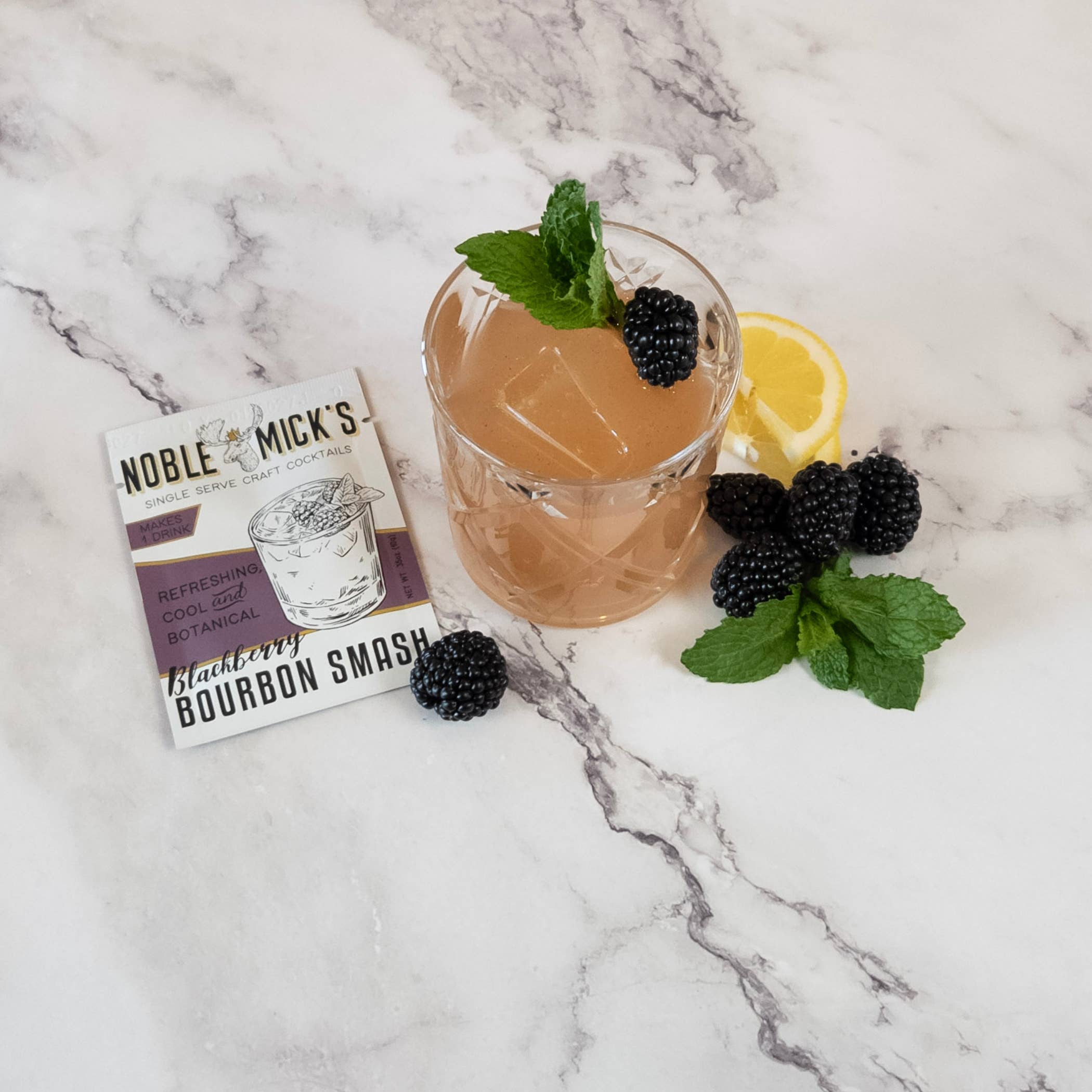 Blackberry Bourbon Smash Single Serve Craft Cocktail