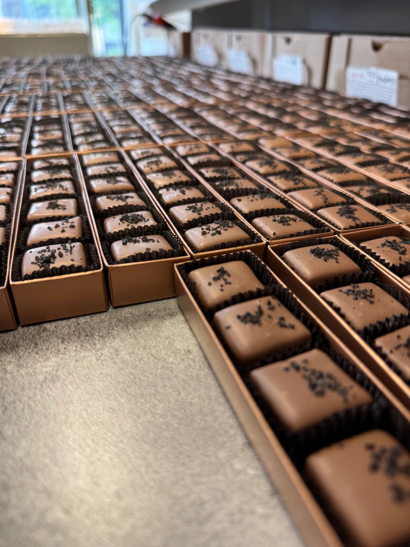 Smoked Salt Bourbon Caramels