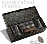 The Connoisseur's Set - Whiskey Stones and Glasses Gift Box