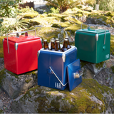 The Classic Chill – Vintage Metal Cooler (Green)