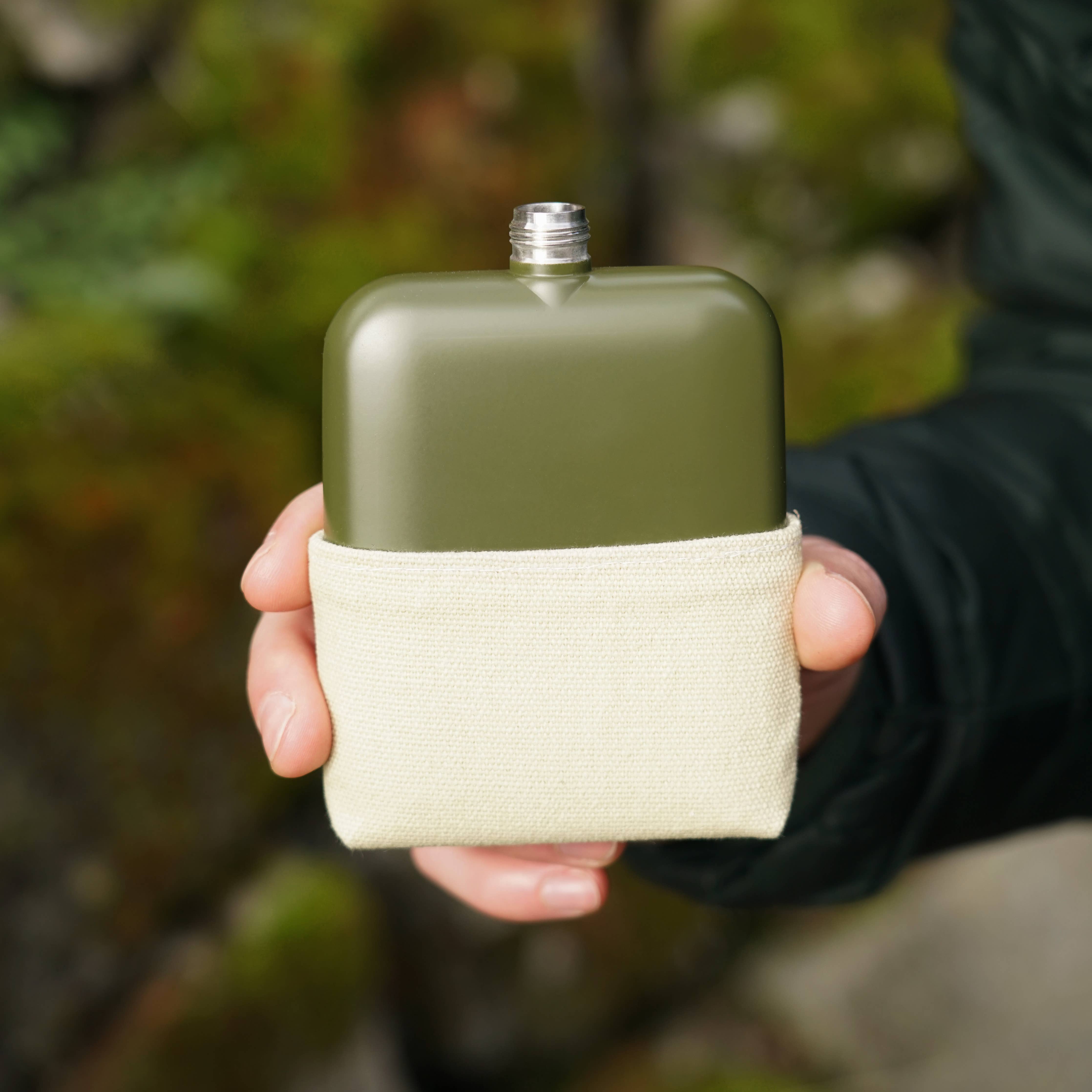 Matte Army Green Flask