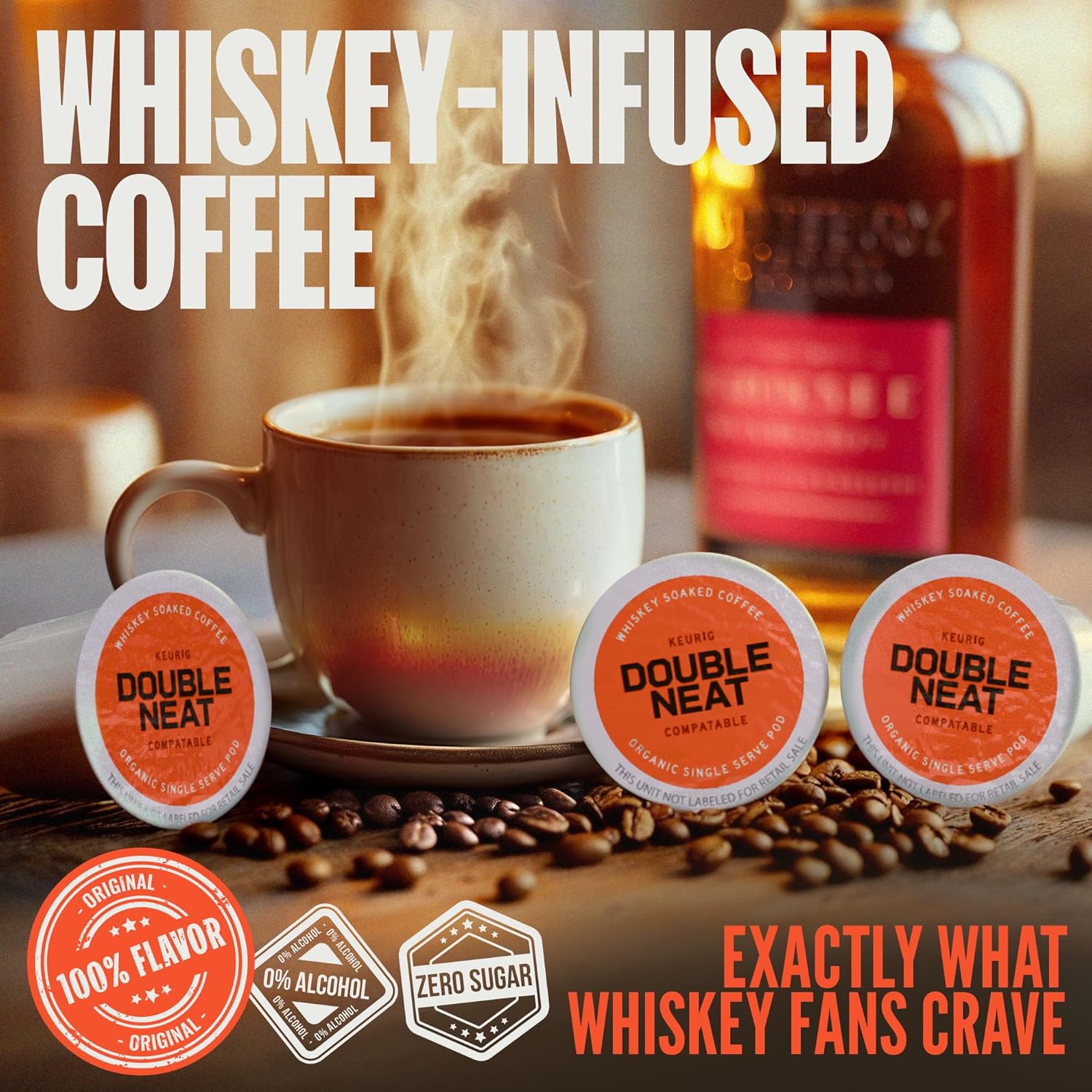 Double Neat Whiskey Coffee Pods