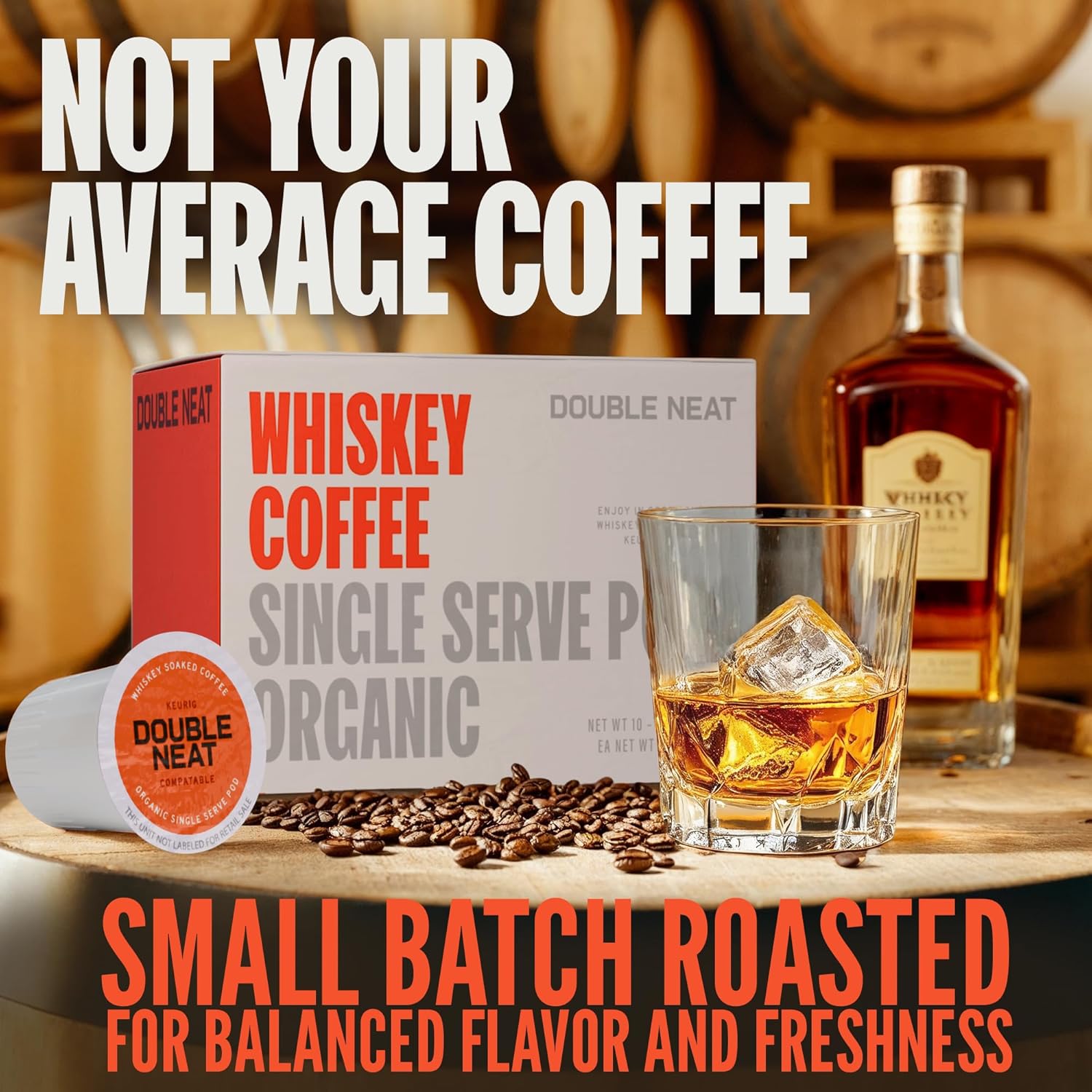Double Neat Whiskey Coffee Pods