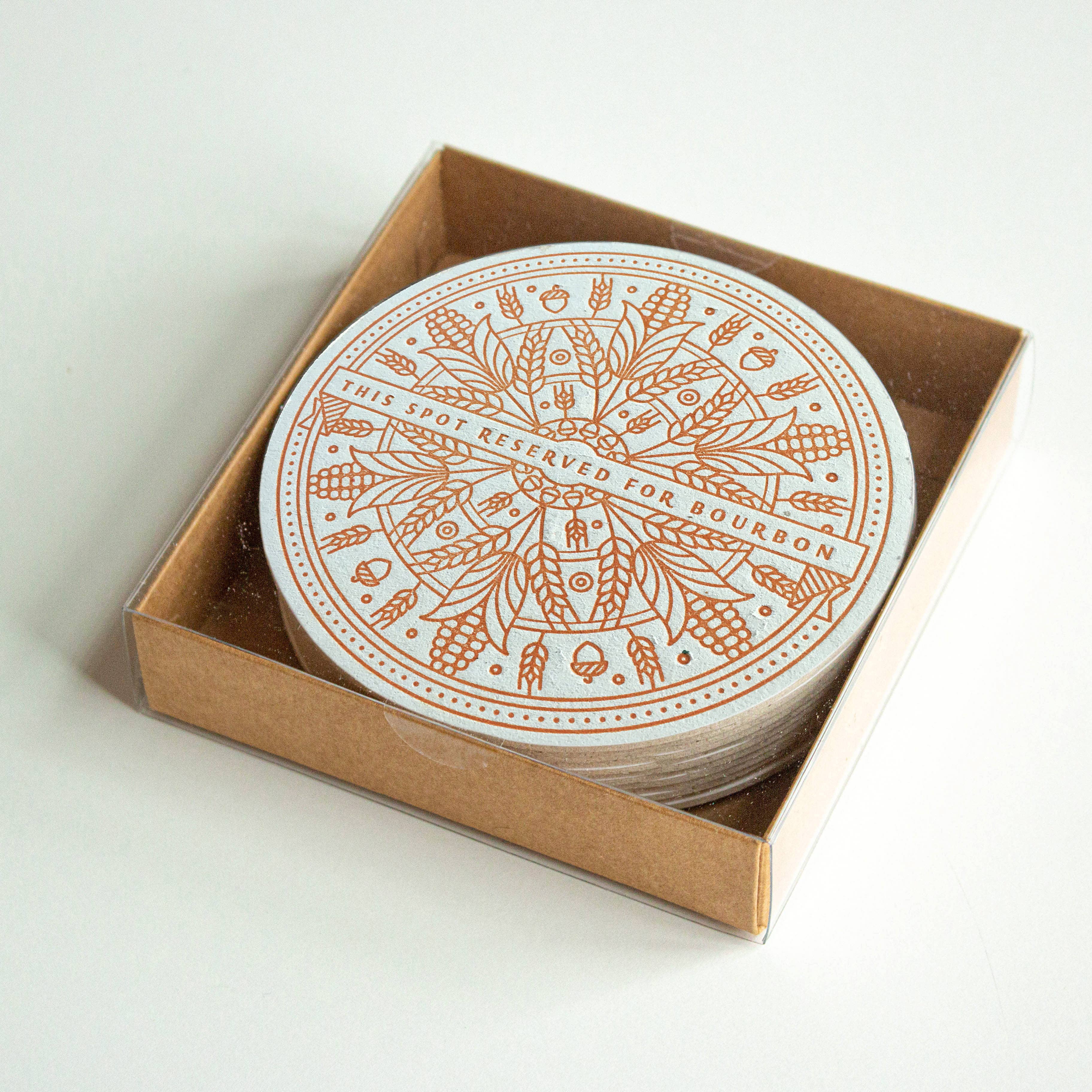 "Reserved for Bourbon" Coasters