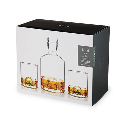 The Summit Set – Mountain-Inspired Decanter & Glasses