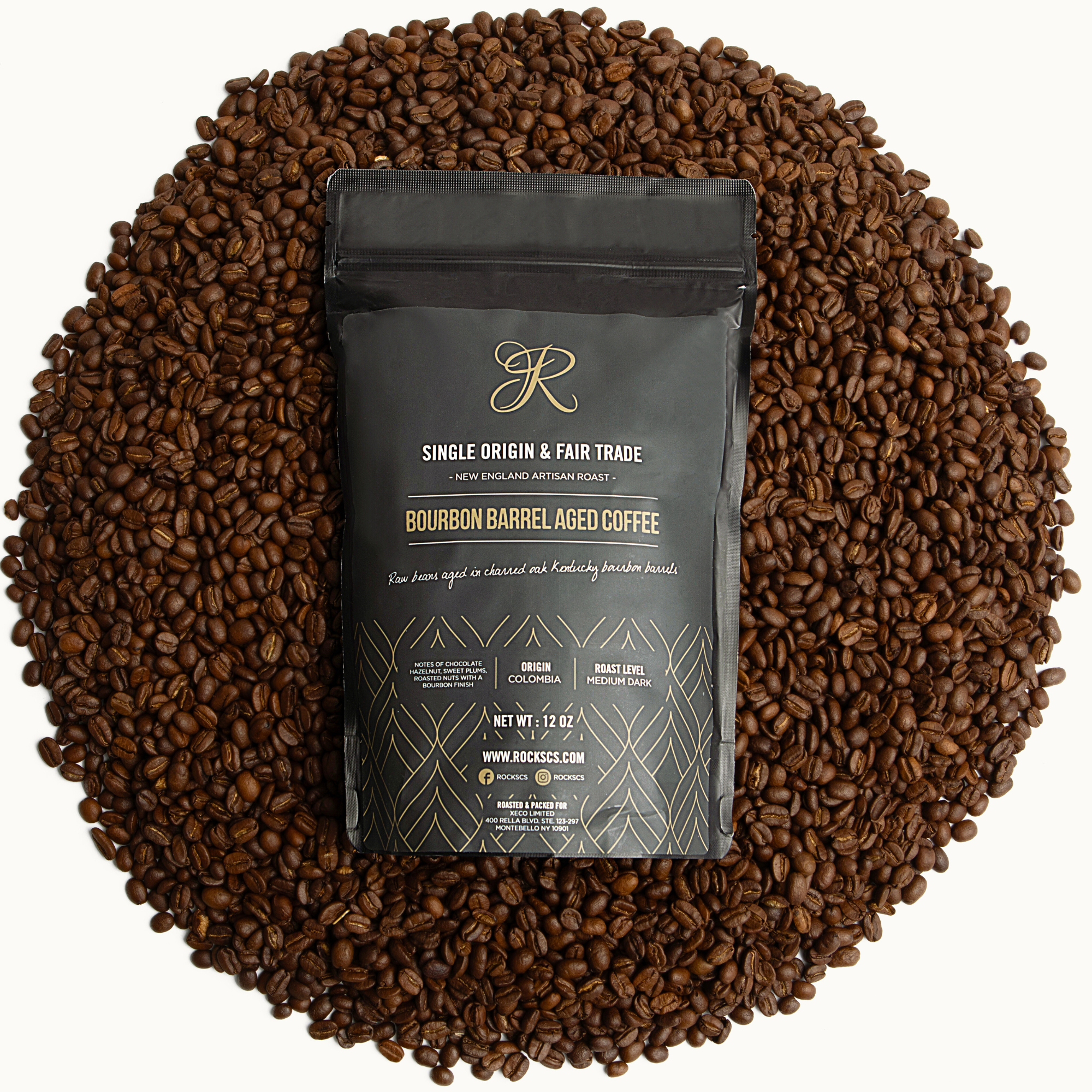 Bourbon Barrel Aged Coffee (12 Oz Bag)