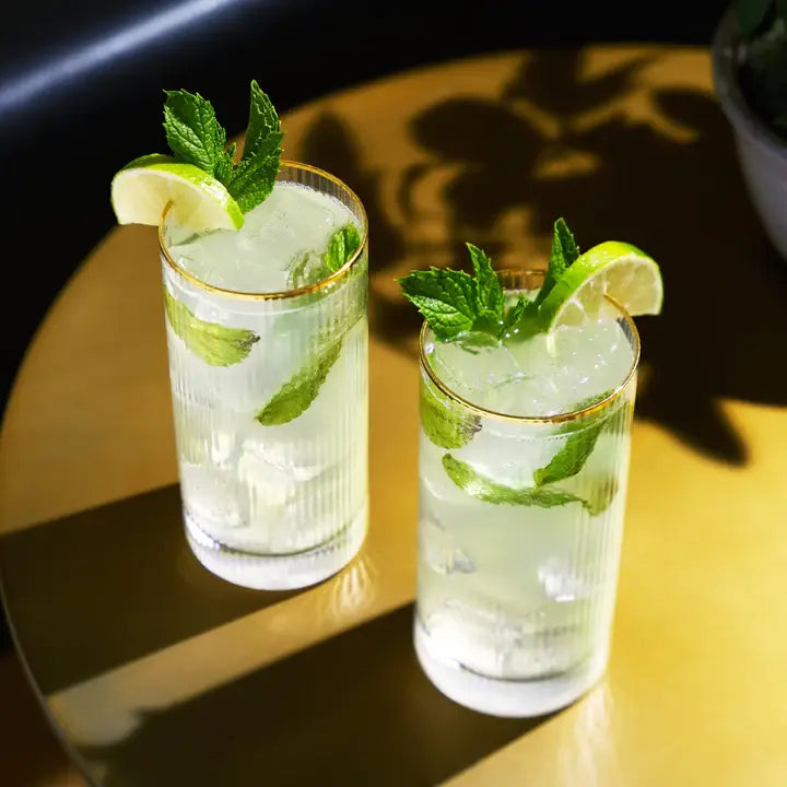 Viski Deco Meridian Highball Glasses - Thumbnail 5