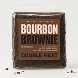 Top Shelf Bourbon Brownies on neutral studio background
