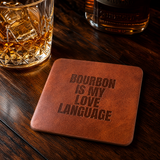 Leather Whiskey Coaster