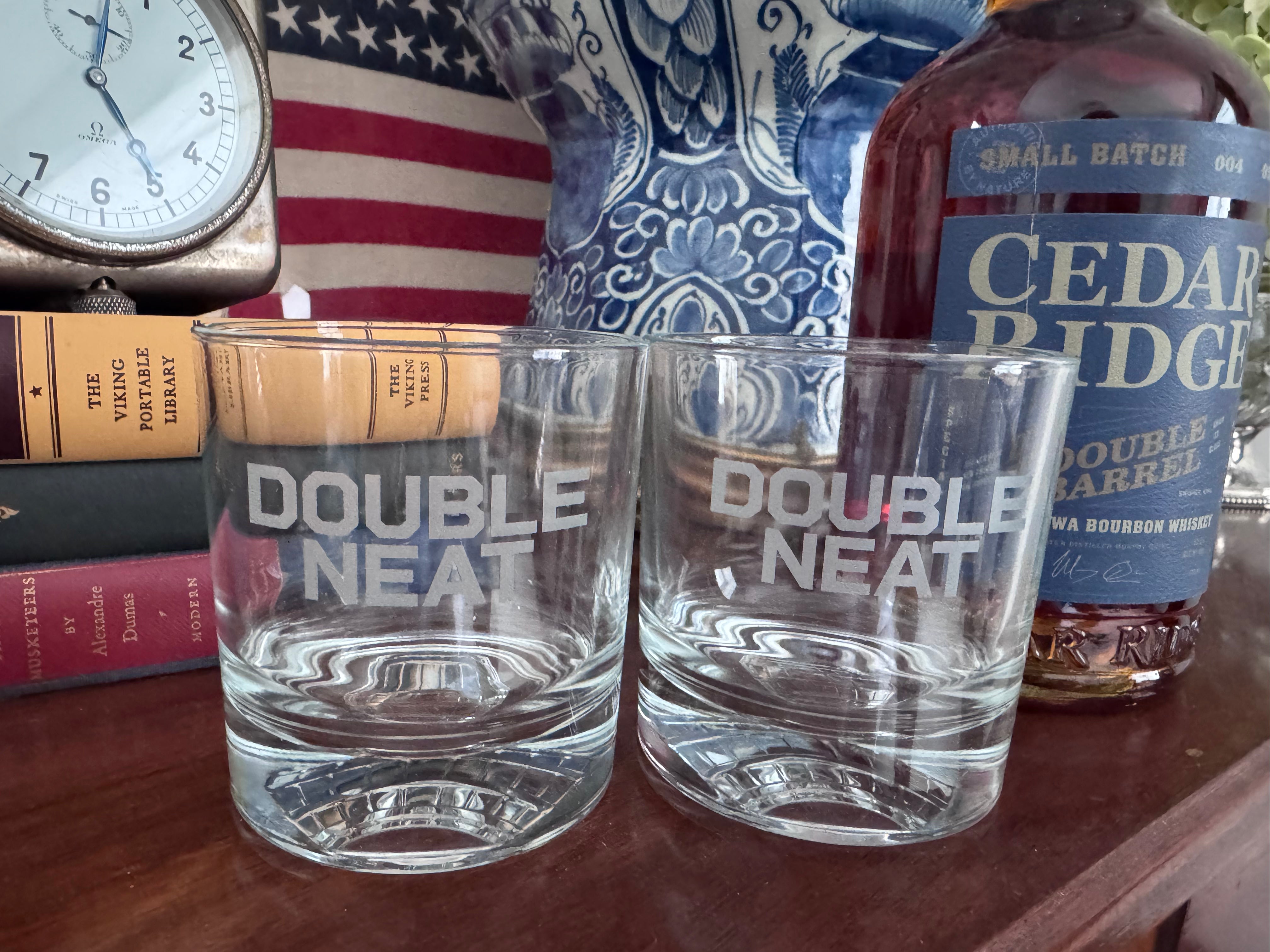 Double Neat Whiskey Glasses (Set of 2)