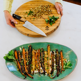 Chef Knife With Pappy Barrel Stave Handle