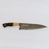 Chef Knife With Pappy Barrel Stave Handle