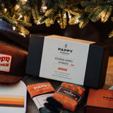 Pappy & Company Spinning Glass Set with Barrel Stave Coasters