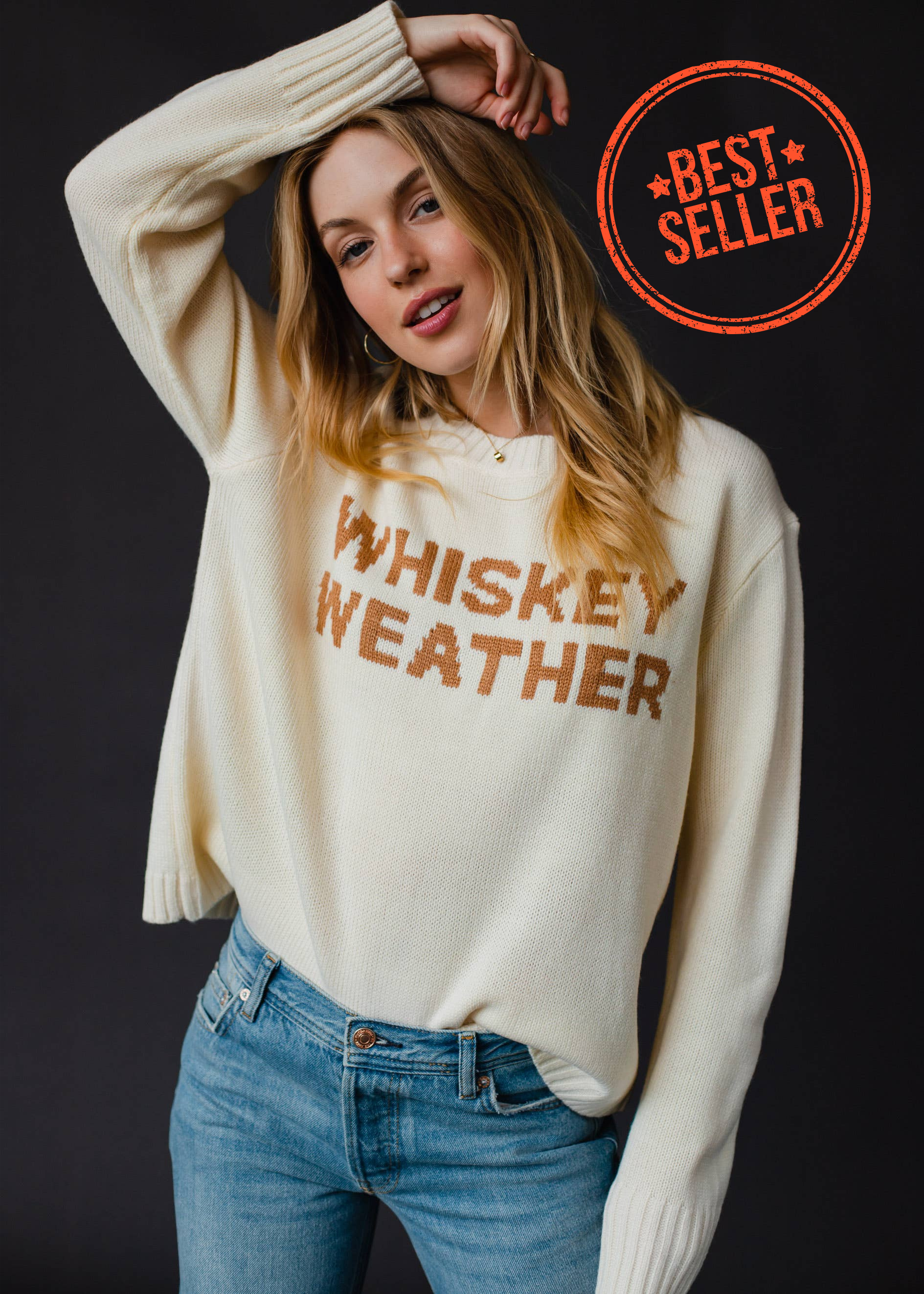 Ivory Whiskey Weather Sweater