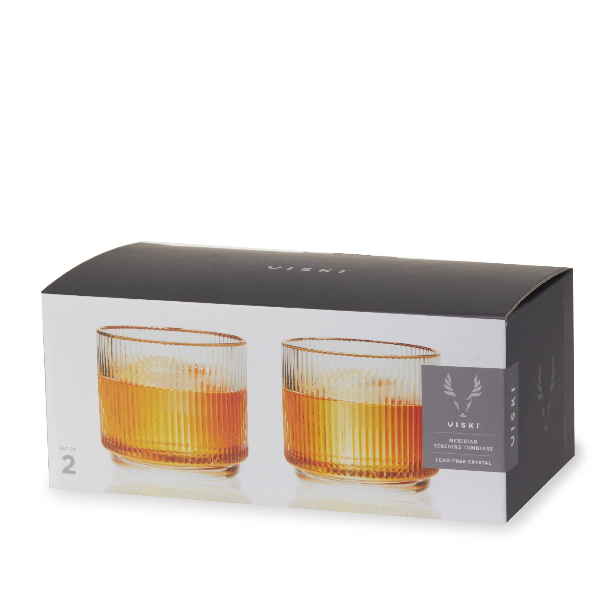 Gold-Rimmed Whiskey Tumblers (Set of 2)