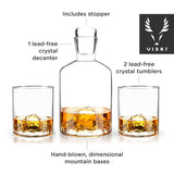 The Summit Set – Mountain-Inspired Decanter & Glasses