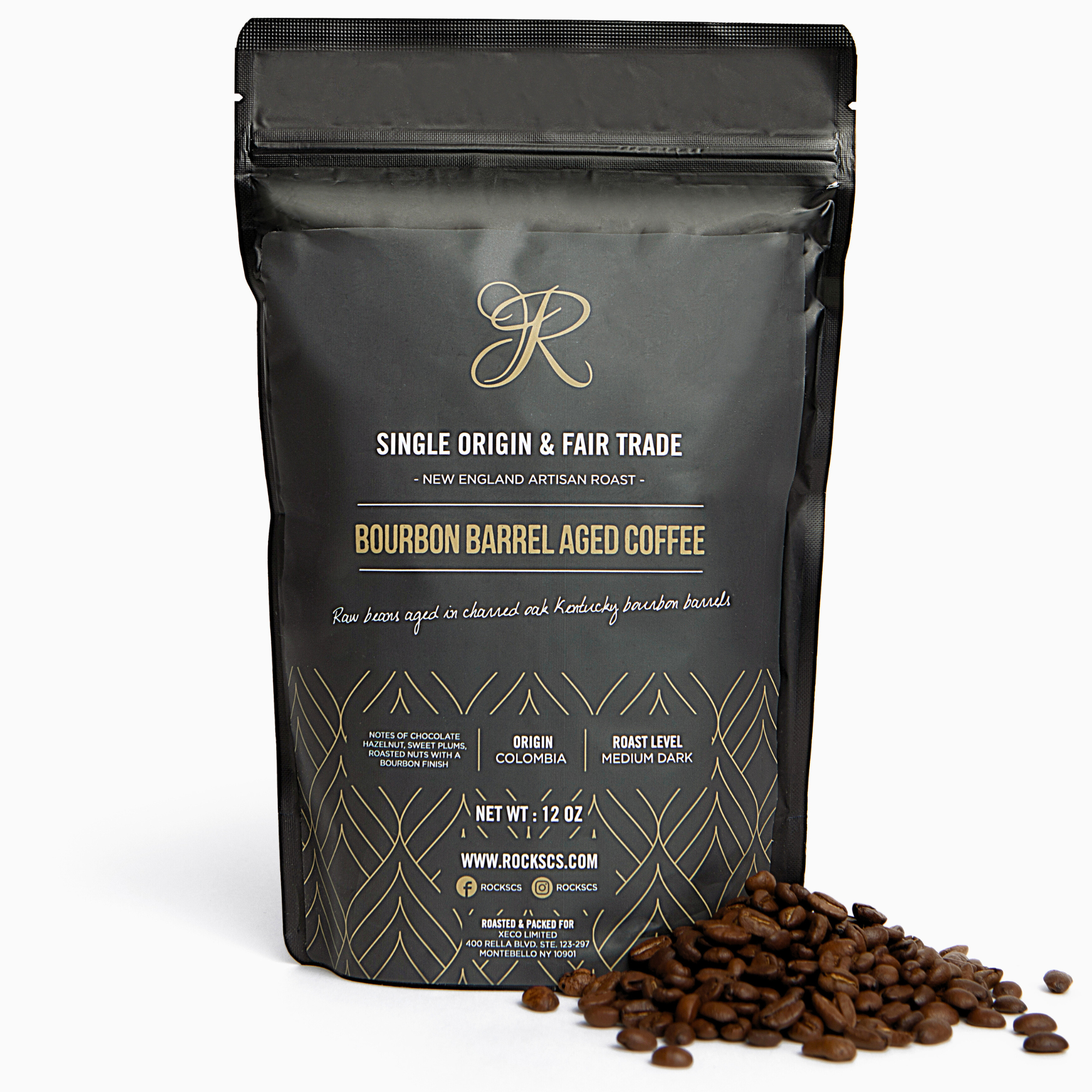 Bourbon Barrel Aged Coffee (12 Oz Bag)