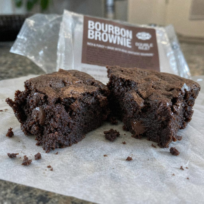 Fudgy brownie crumb