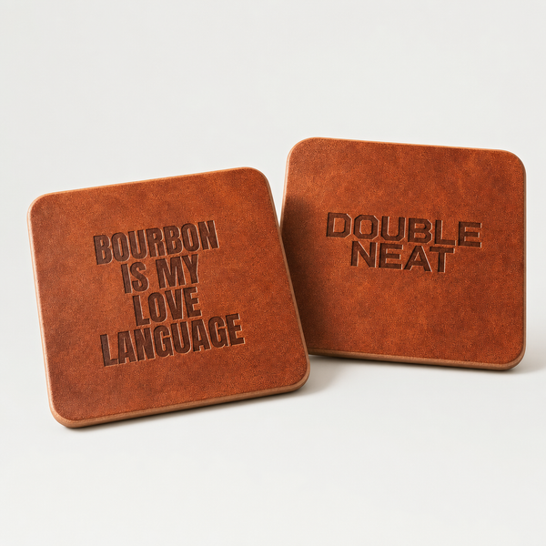 Leather Whiskey Coaster