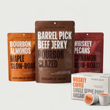 Whiskey Lover's Tasting Box on neutral studio background